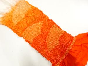 正絹　絞り　帯揚げ